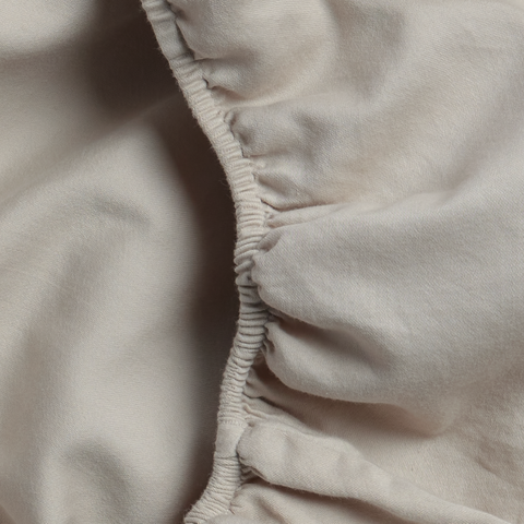 Stella 100% Cotton Ranforce Double Elastic Bed Sheet 160x200 cm Beige