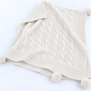 Nova Triko Throw Battaniye 130x150 cm Krem