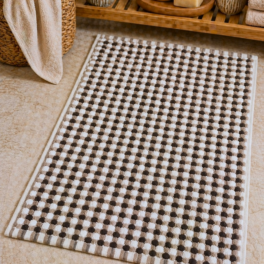 Iona Cotton Bath Mat 80x190 cm White
