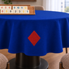 Genoa Woven Linen Stain Resistant Round Table Cloth Red