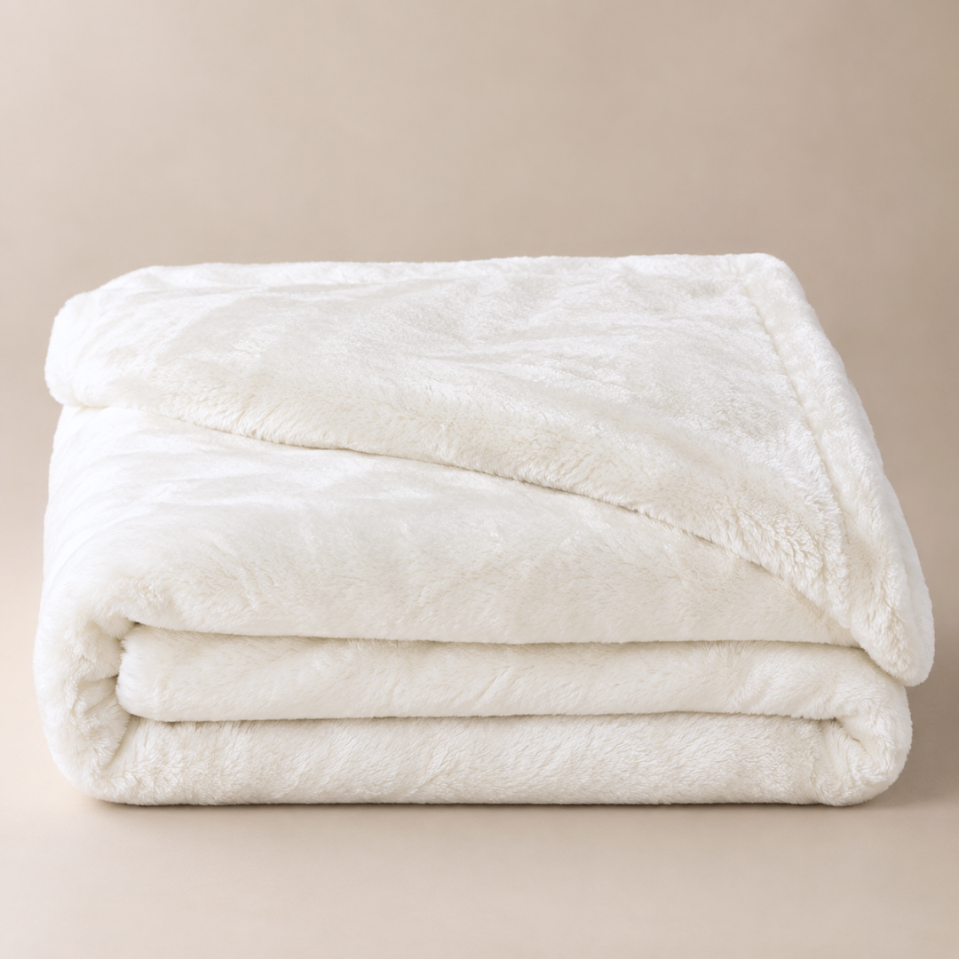 Perugia Single Wellsoft Blanket 160x200 cm Ecru