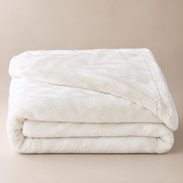 Perugia Single Wellsoft Blanket 160x200 cm Ecru