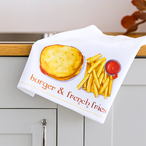French Fries Printed Napkin