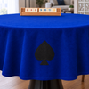 Genoa Woven Linen Stain Resistant Round Table Cloth Red