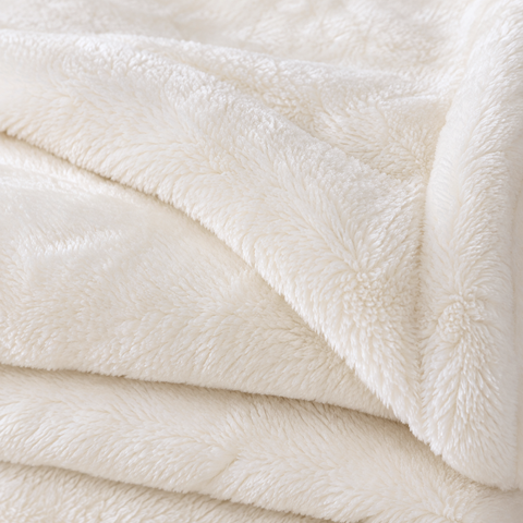 Perugia Single Wellsoft Blanket 160x200 cm Ecru