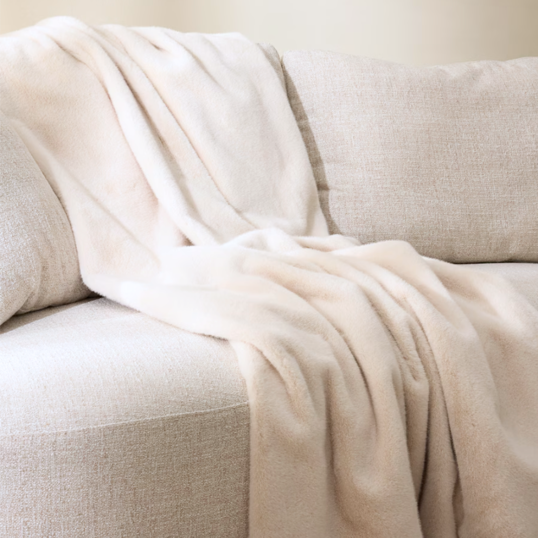 Perugia Single Wellsoft Blanket 160x200 cm Ecru