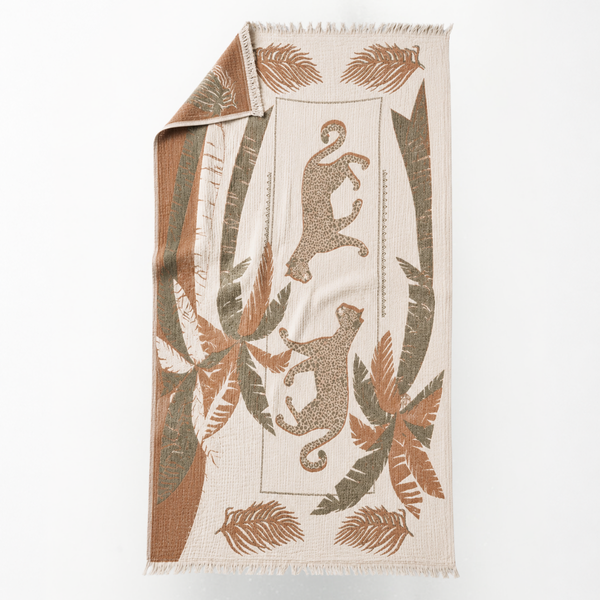 Coral Throw Muslin Cotton Loincloth Red 90x200 cm