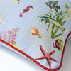 Azzurra Premium Pamuk Kırlent Kılıfı 45x45 cm Mavi
