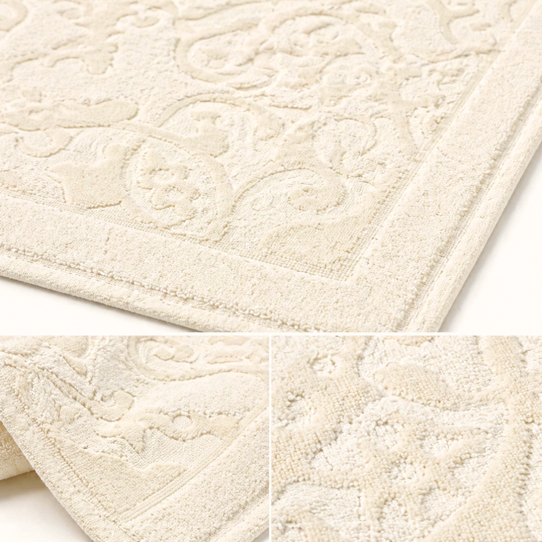 Iona Cotton Bath Mat 80x190 cm White