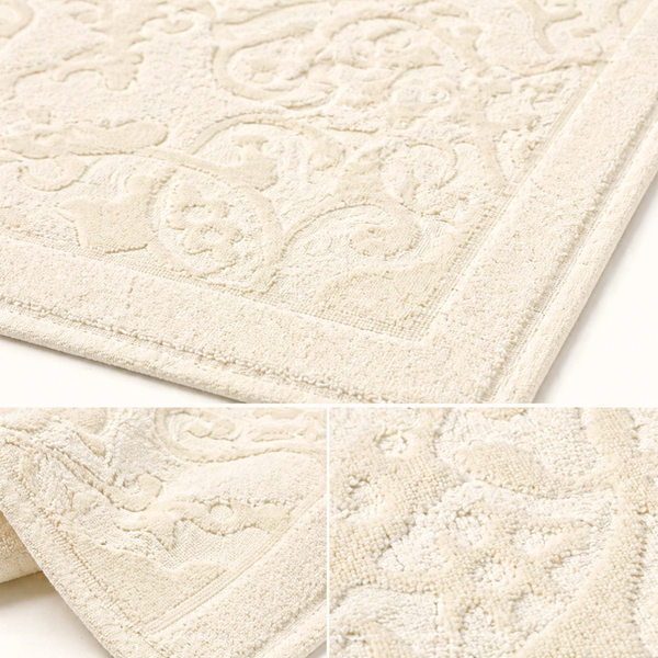Iona Cotton Bath Mat 80x190 cm White