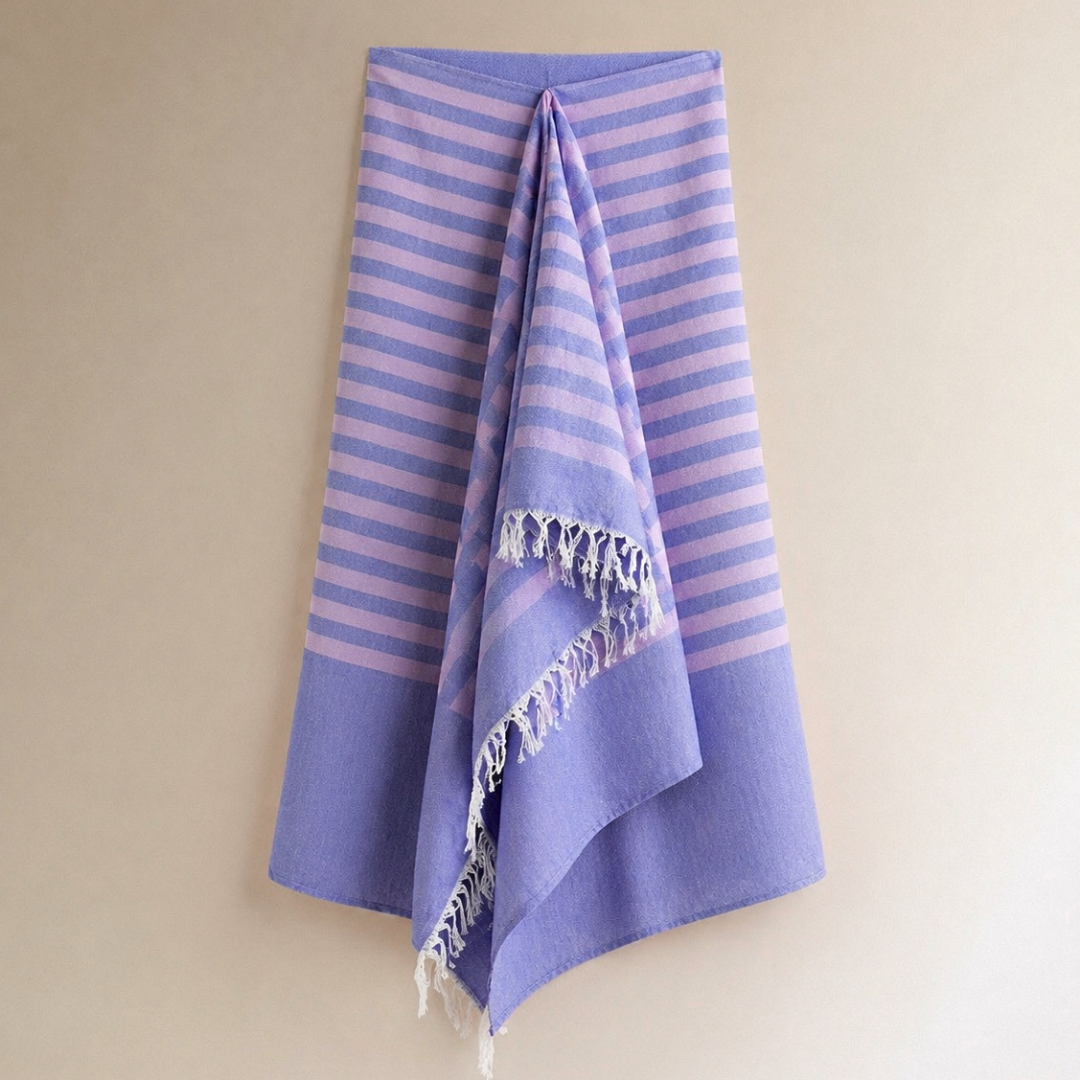 Rainbow Stripe Cotton Pareo