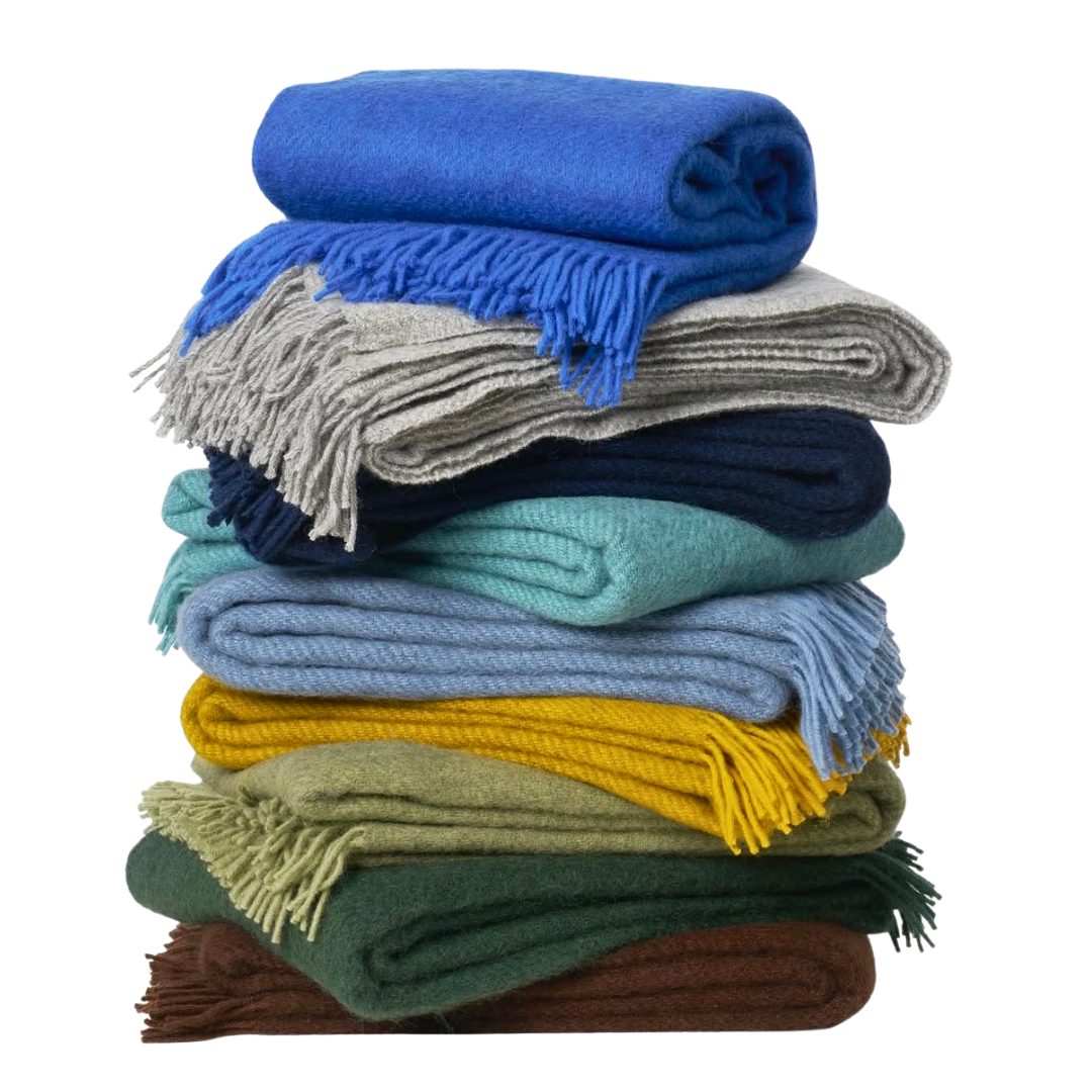 Woolmark Single Pure Wool Blanket Navy Blue