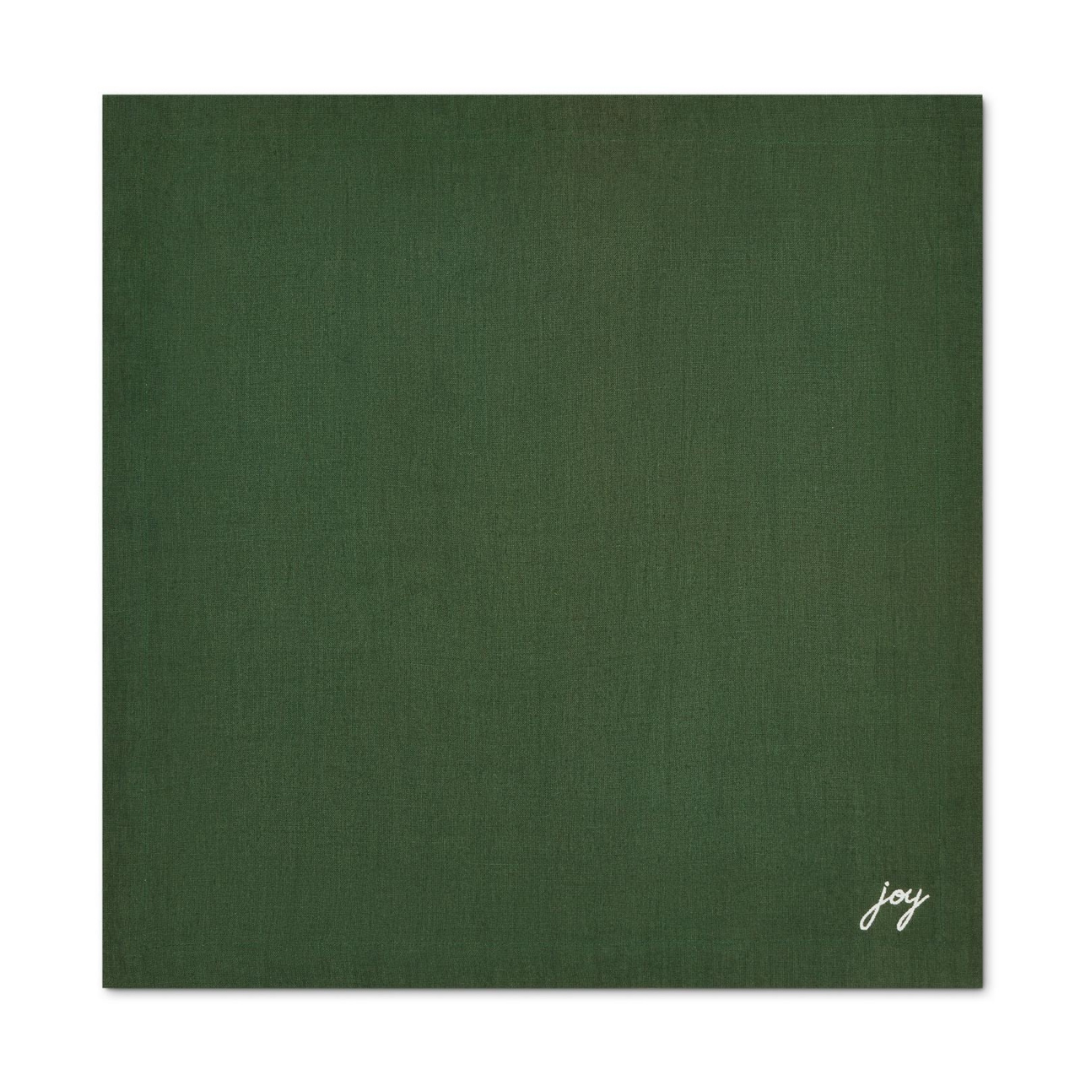 Genoa Woven Linen Stain Resistant Napkin Gray (Pack of 2)