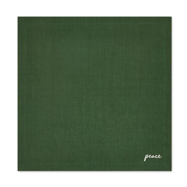 Genoa Woven Linen Stain Resistant Napkin Gray (Pack of 2)