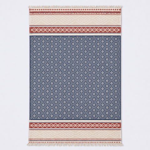 Stripe Throw Cotton Loincloth Smoked-White 100x170 cm