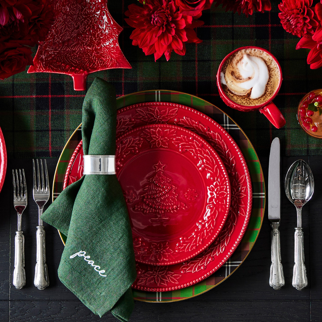 Genoa Woven Linen Stain Resistant Napkin Gray (Pack of 2)