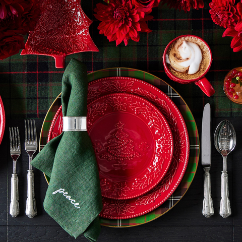 Genoa Woven Linen Stain Resistant Napkin Gray (Pack of 2)