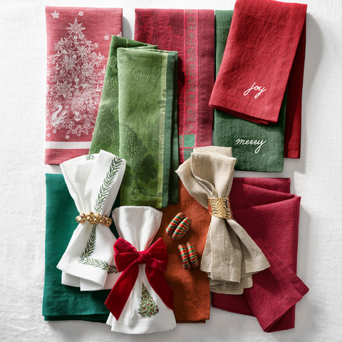 Genoa Woven Linen Stain Resistant Napkin Gray (Pack of 2)