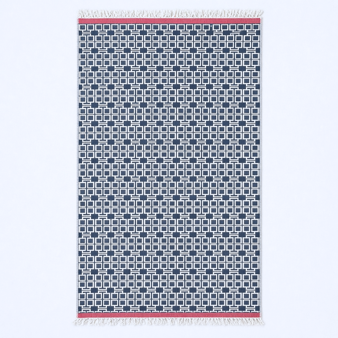 Stripe Throw Cotton Loincloth Smoked-White 100x170 cm