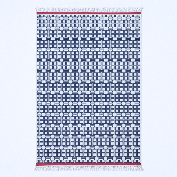 Stripe Throw Cotton Loincloth Smoked-White 100x170 cm