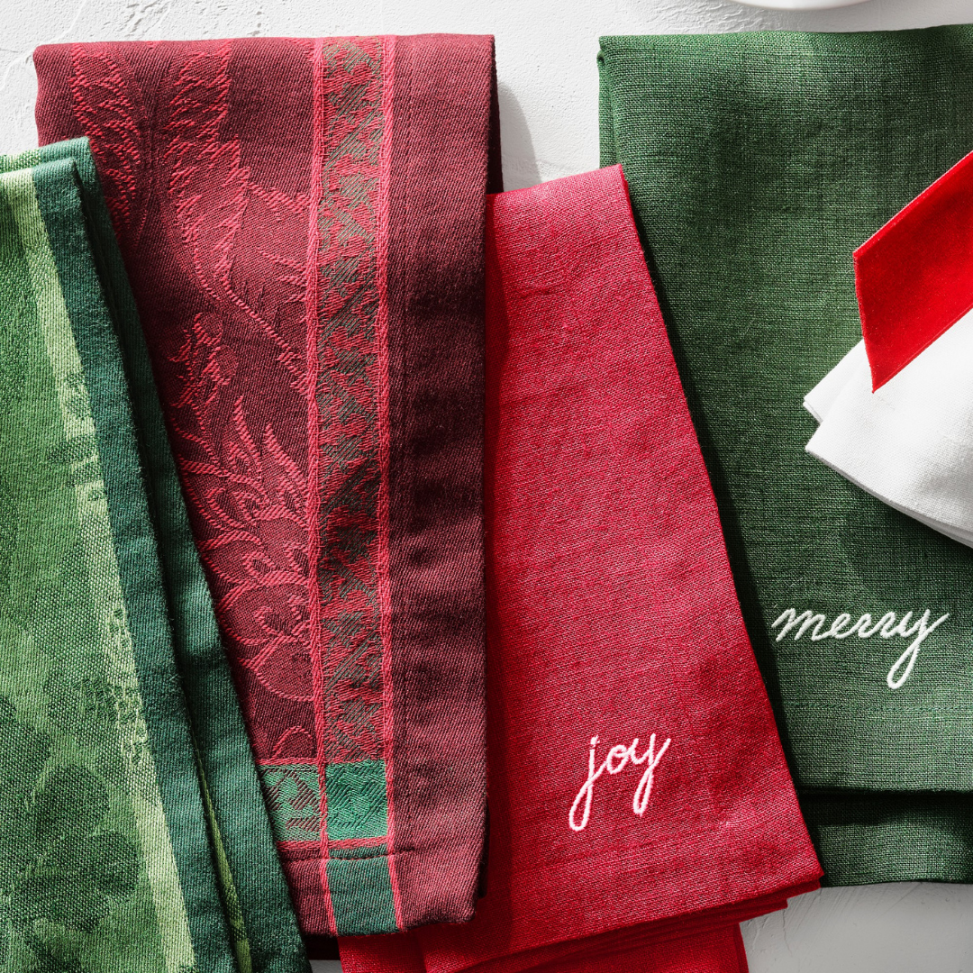 Genoa Woven Linen Stain Resistant Napkin Gray (Pack of 2)