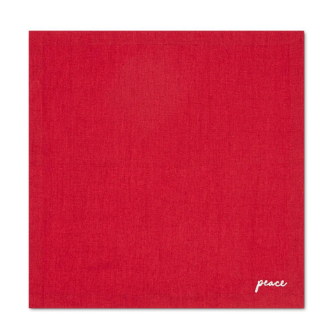 Genoa Woven Linen Stain Resistant Napkin Gray (Pack of 2)