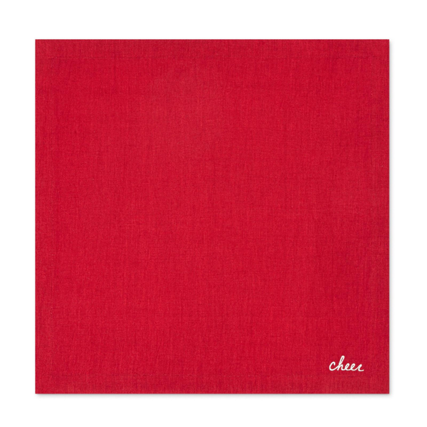 Genoa Woven Linen Stain Resistant Napkin Gray (Pack of 2)