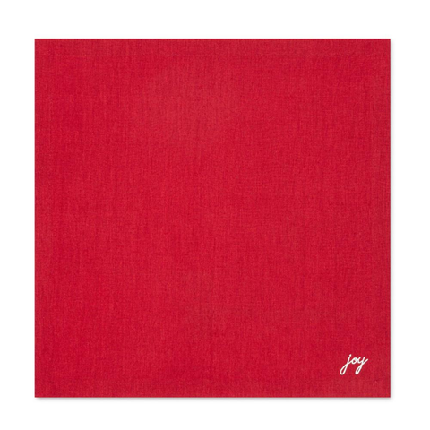 Genoa Woven Linen Stain Resistant Napkin Gray (Pack of 2)