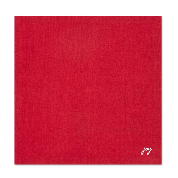 Genoa Woven Linen Stain Resistant Napkin Gray (Pack of 2)