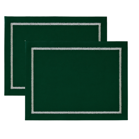 Genoa Woven Linen Stain Resistant Napkin Gray (Pack of 2)