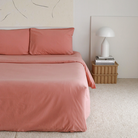 Gofre Woven 100% Cotton Double Duvet Cover Set 200x220 cm