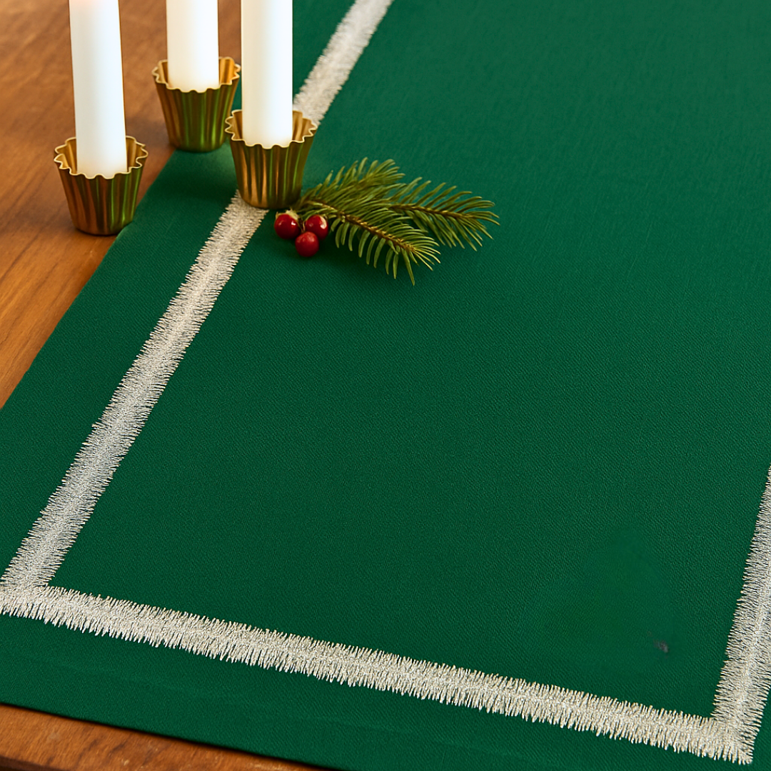 Genoa Woven Linen Stain Resistant Napkin Gray (Pack of 2)