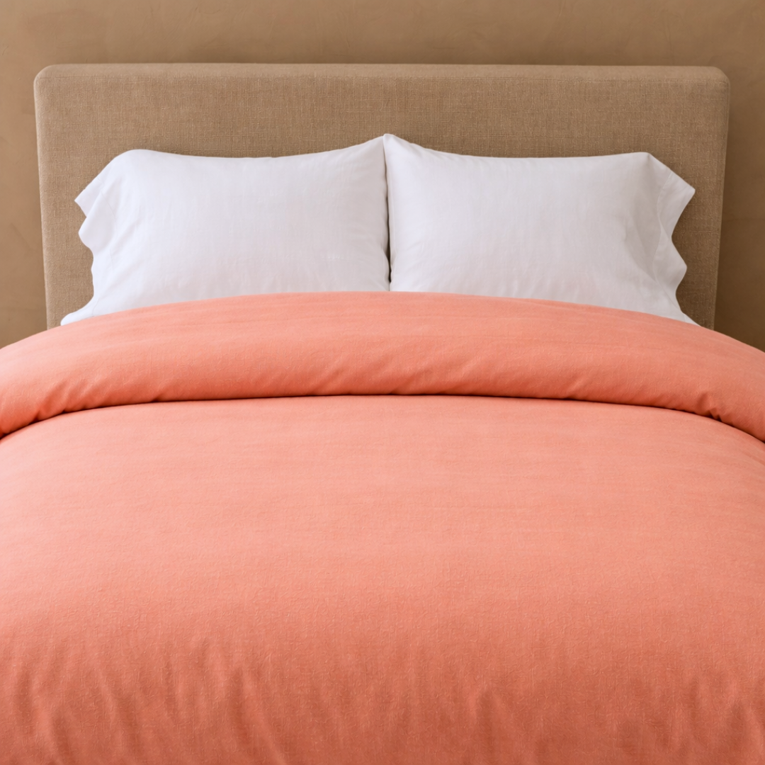 Allure Muslin Cotton Single Duvet Cover 160x220 cm Light Brown