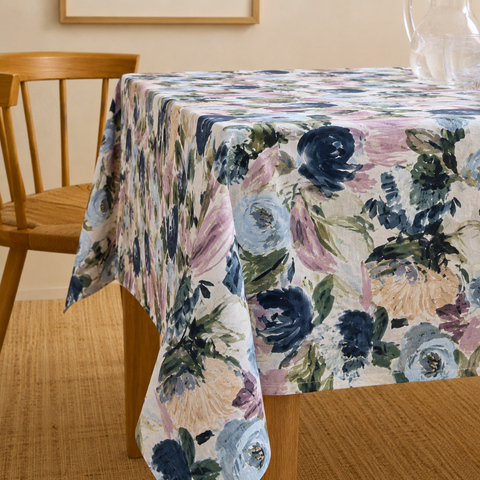 Cyra Premium Linen Tablecloth Red