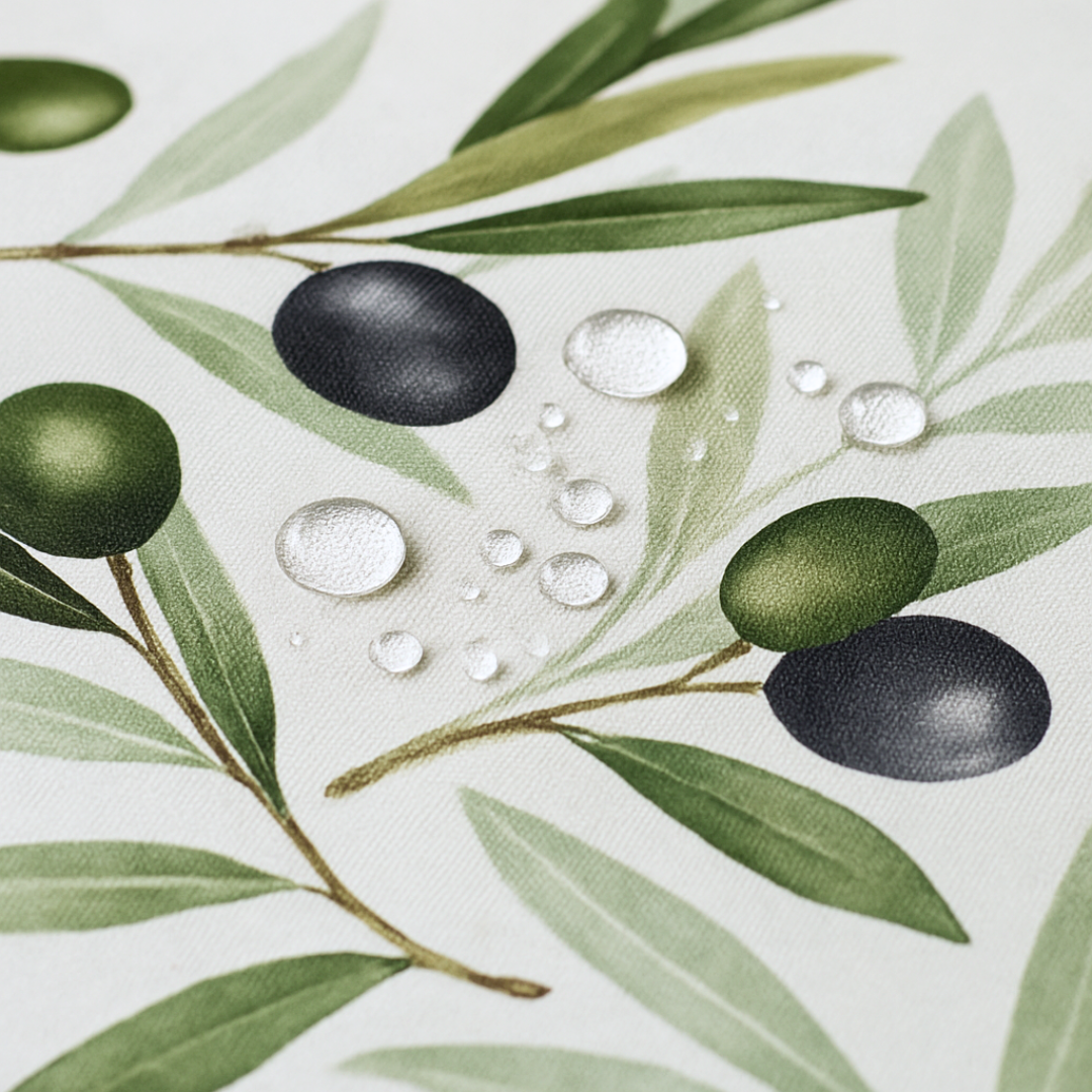 Lemon Woven Linen Stain Resistant Table Cloth