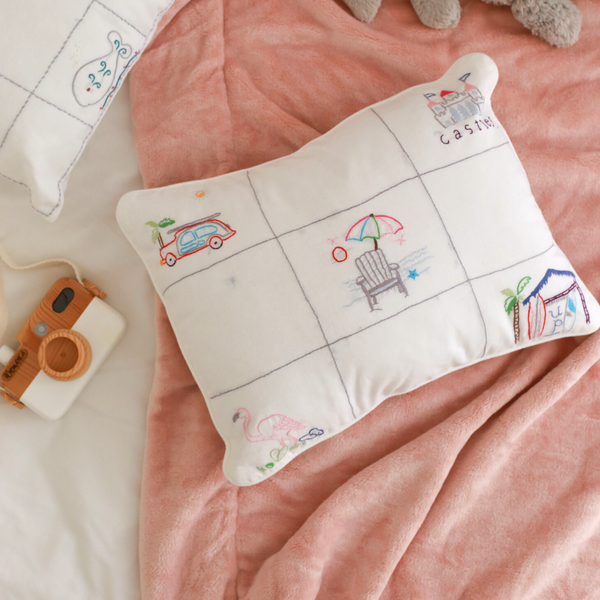Kids Embroidered 30x40 cm Pillow Cover