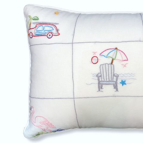 Kids Embroidered 30x40 cm Pillow Cover