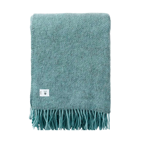 Woolmark Single Single Pure Wool Blanket Blue