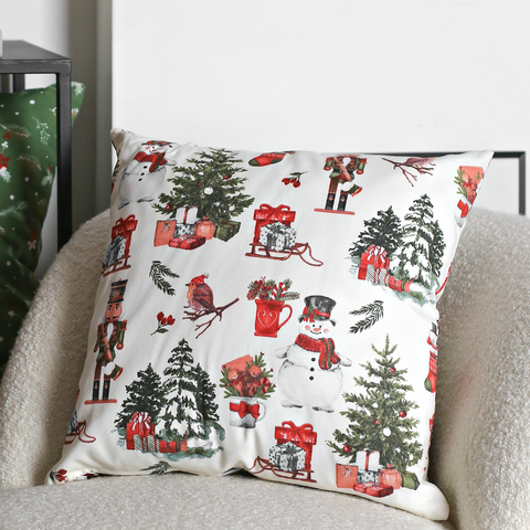 Nutcracker Dokuma Keten Kırlent Kılıfı