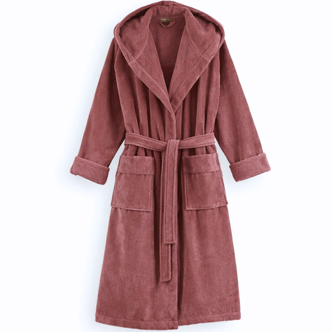 Ultra Soft 100% Cotton Bathrobe Dried Rose