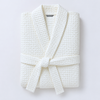 Waffle 100% Cotton Unisex Bathrobe Stone