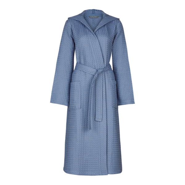 Waffle 100% Cotton Unisex Bathrobe Stone