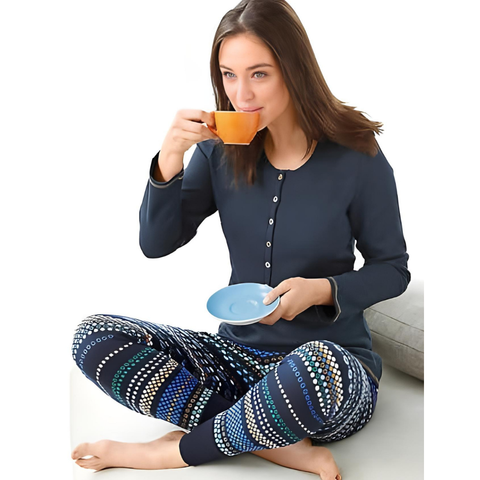 Carly Pajamas Set Navy