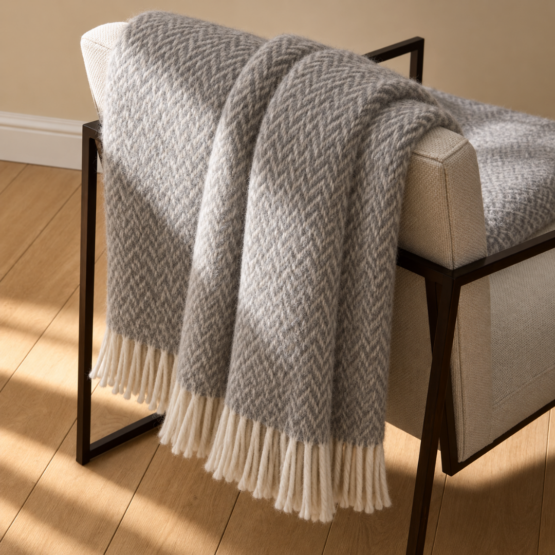 Woolmark Single Pure Wool Blanket Claret Red