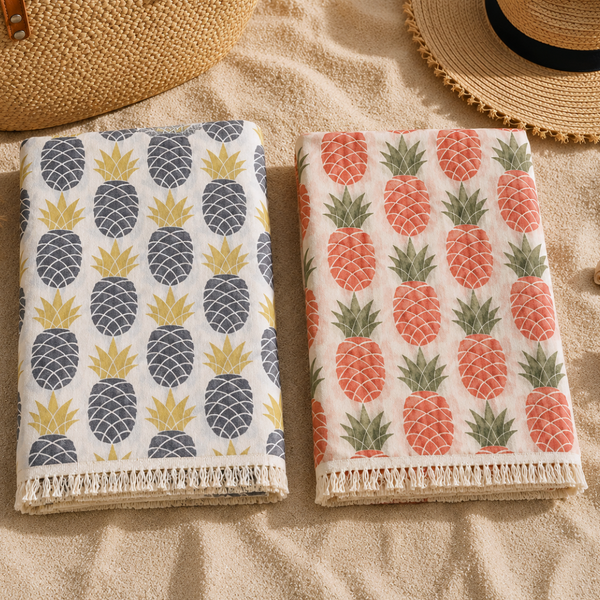 Coral Throw Muslin Cotton Loincloth Red 90x200 cm