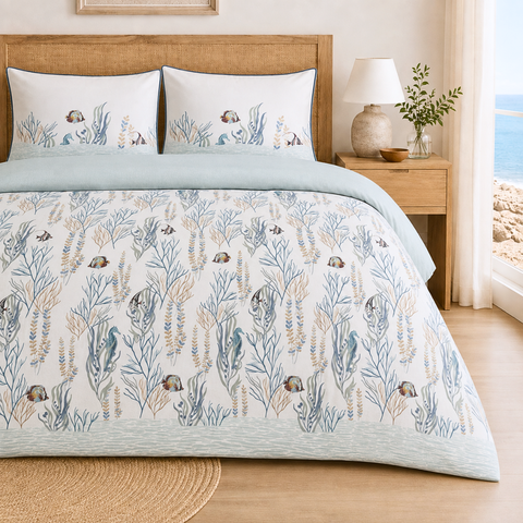 Ocean Premium Pamuk Saten Çift Kişilik Nevresim Takımı 200x220 cm