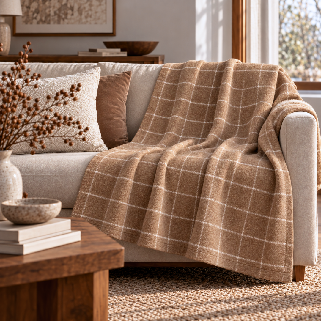Woolmark Single Single Pure Wool Blanket Green