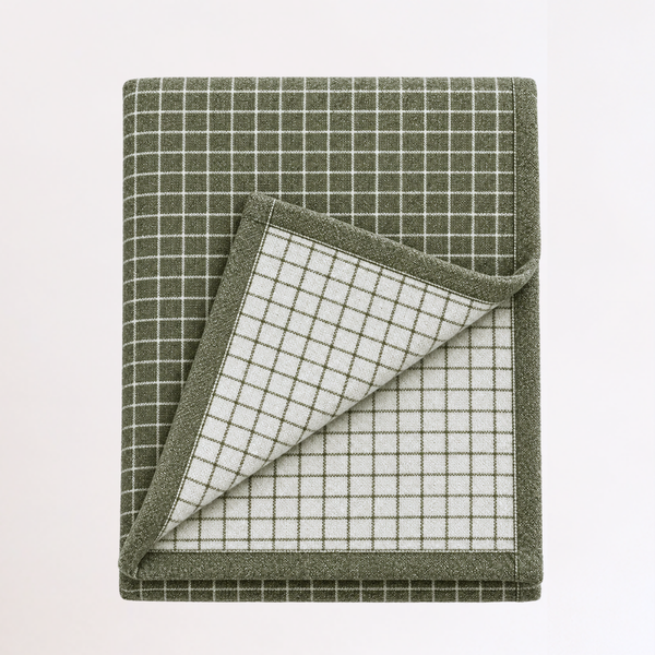 Woolmark Single Single Pure Wool Blanket Green