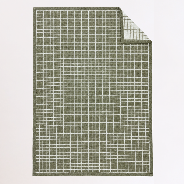 Woolmark Single Single Pure Wool Blanket Green