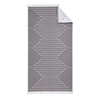 Stripe Throw Cotton Loincloth Smoked-White 100x170 cm